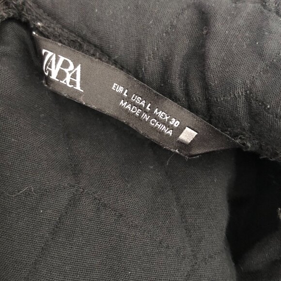 ZARA Quilted Contrast Blouse - Picture 3 of 3